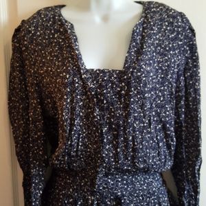 Mirrors Il Maxi Length Vintage Pleated Dress